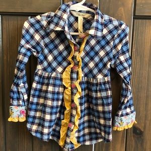 Matilda Jane size 2 plaid shirt
